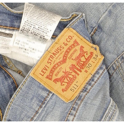Levi's 511 Men Blue Straight Slim Stretch Jeans W30 L33
