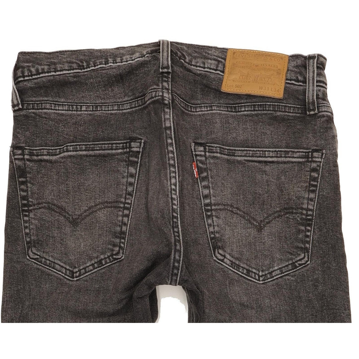 Levi's 502 Men Charcoal Tapered Regular Jeans W31 L33