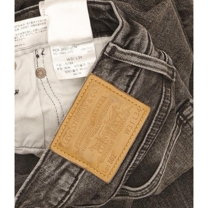 Levi's 502 Men Charcoal Tapered Regular Jeans W31 L33
