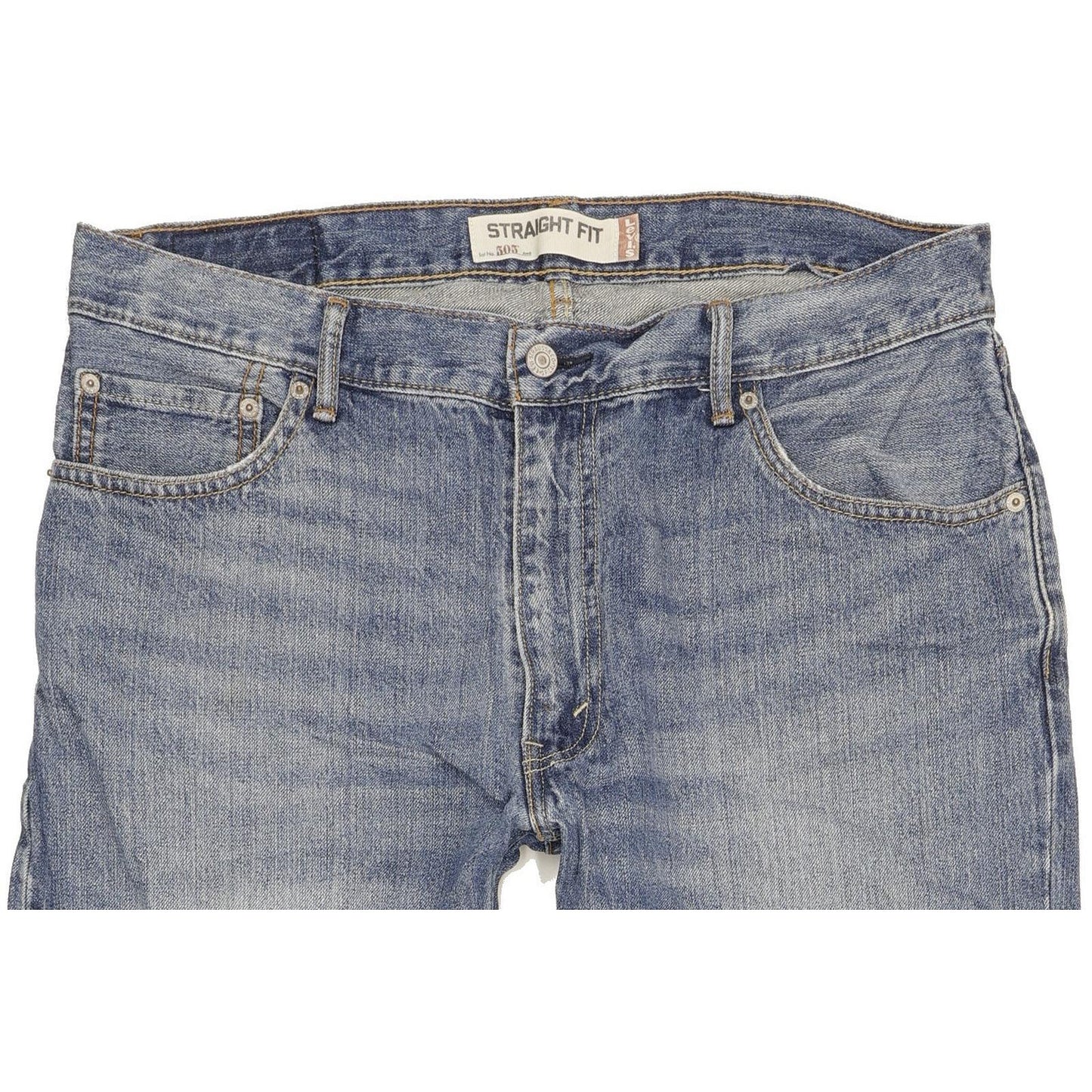 Levi's 505 Men Blue Straight Regular Jeans W36 L32