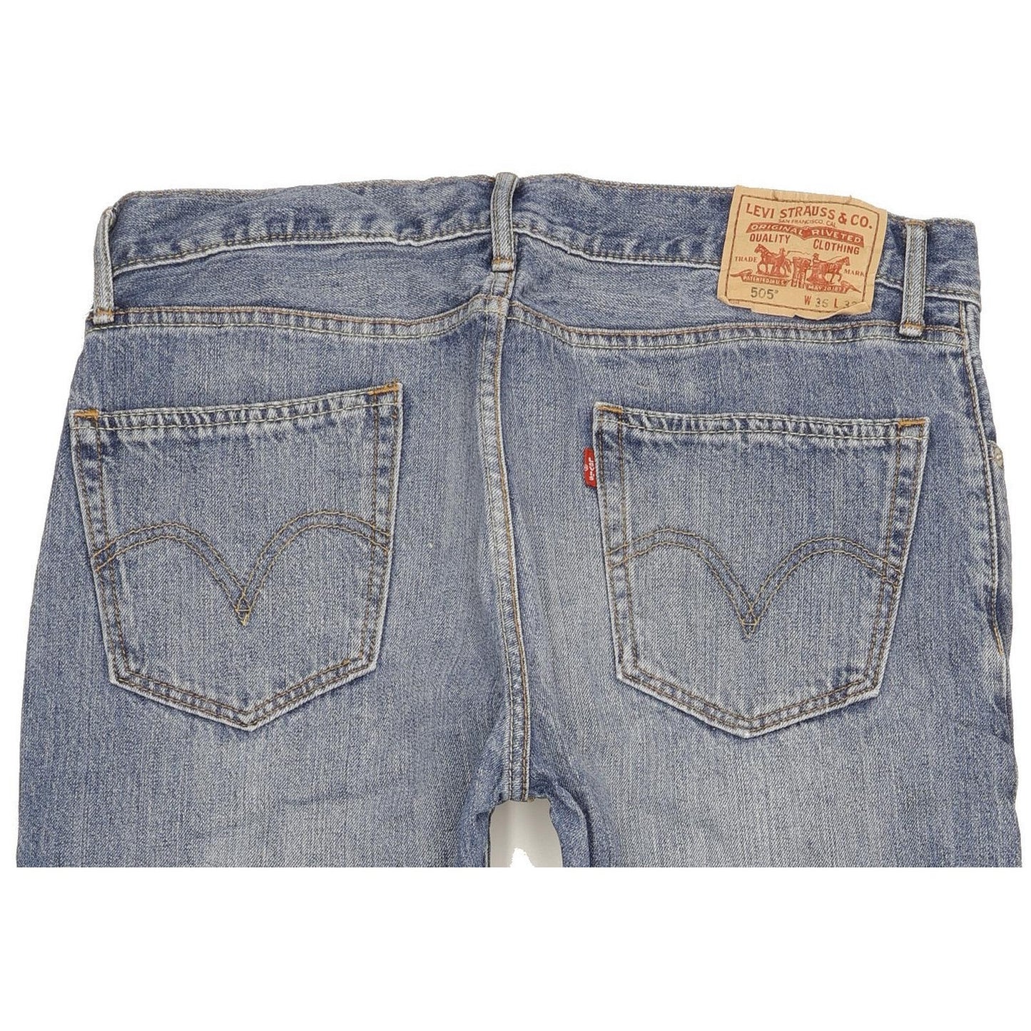 Levi's 505 Men Blue Straight Regular Jeans W36 L32
