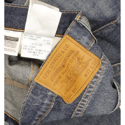 Levi's 511 Men Blue Straight Slim Stretch Jeans W32 L31