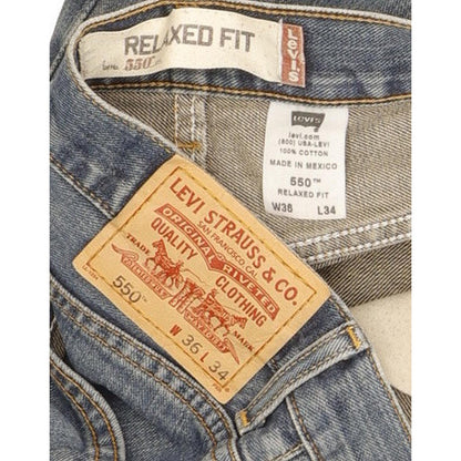 Levi's 550 Men Blue Straight Relaxed Jeans W36 L31