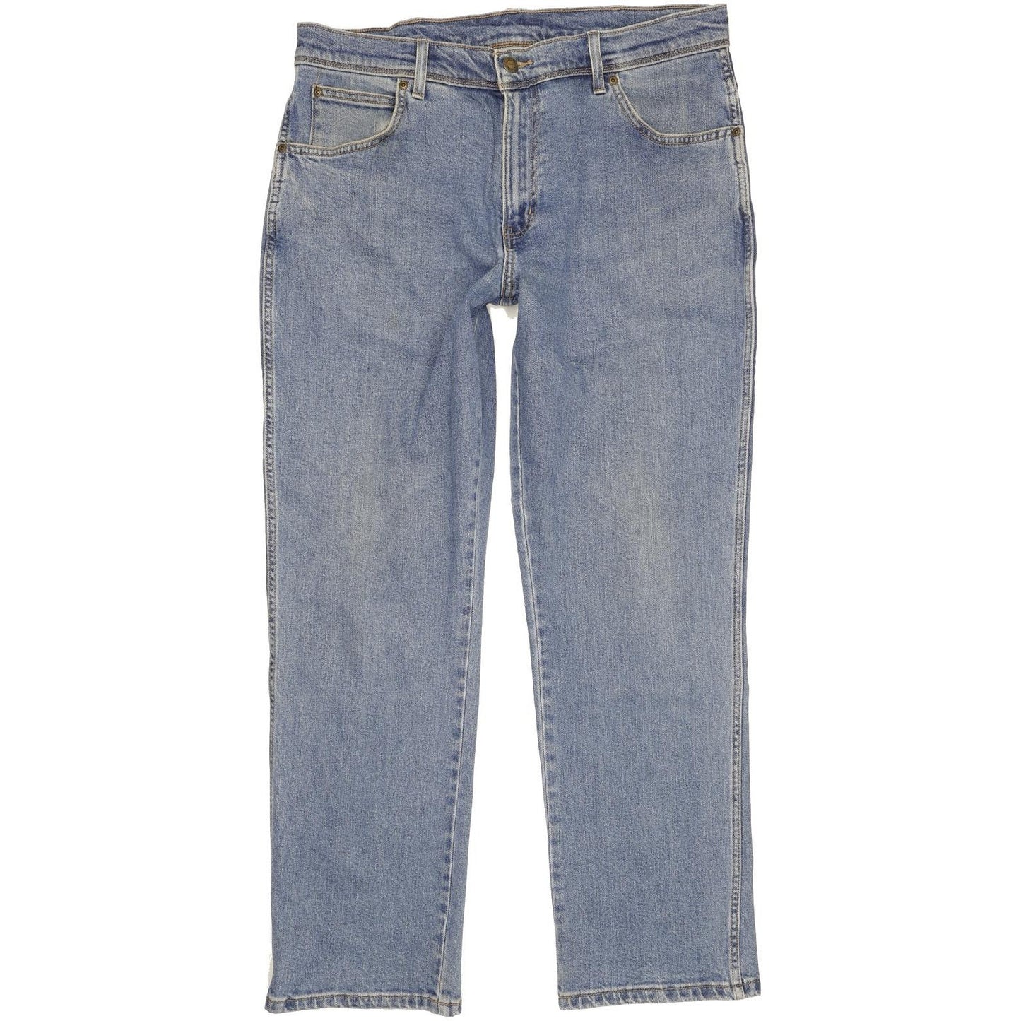 Wrangler Men Blue Straight Regular Stretch Jeans W36 L30