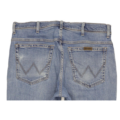 Wrangler Men Blue Straight Regular Stretch Jeans W36 L30