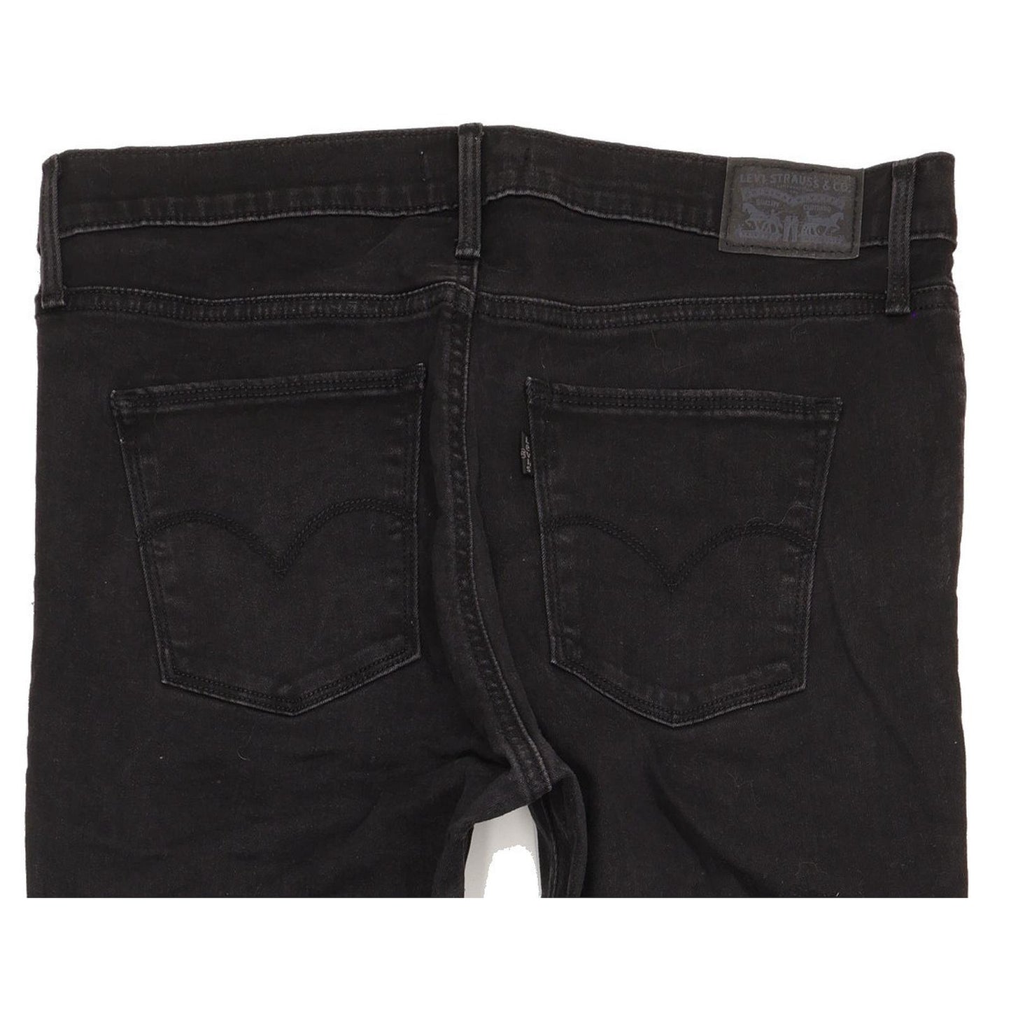 Levi's Slimming Women Black Straight Slim Stretch Jeans W32 L31