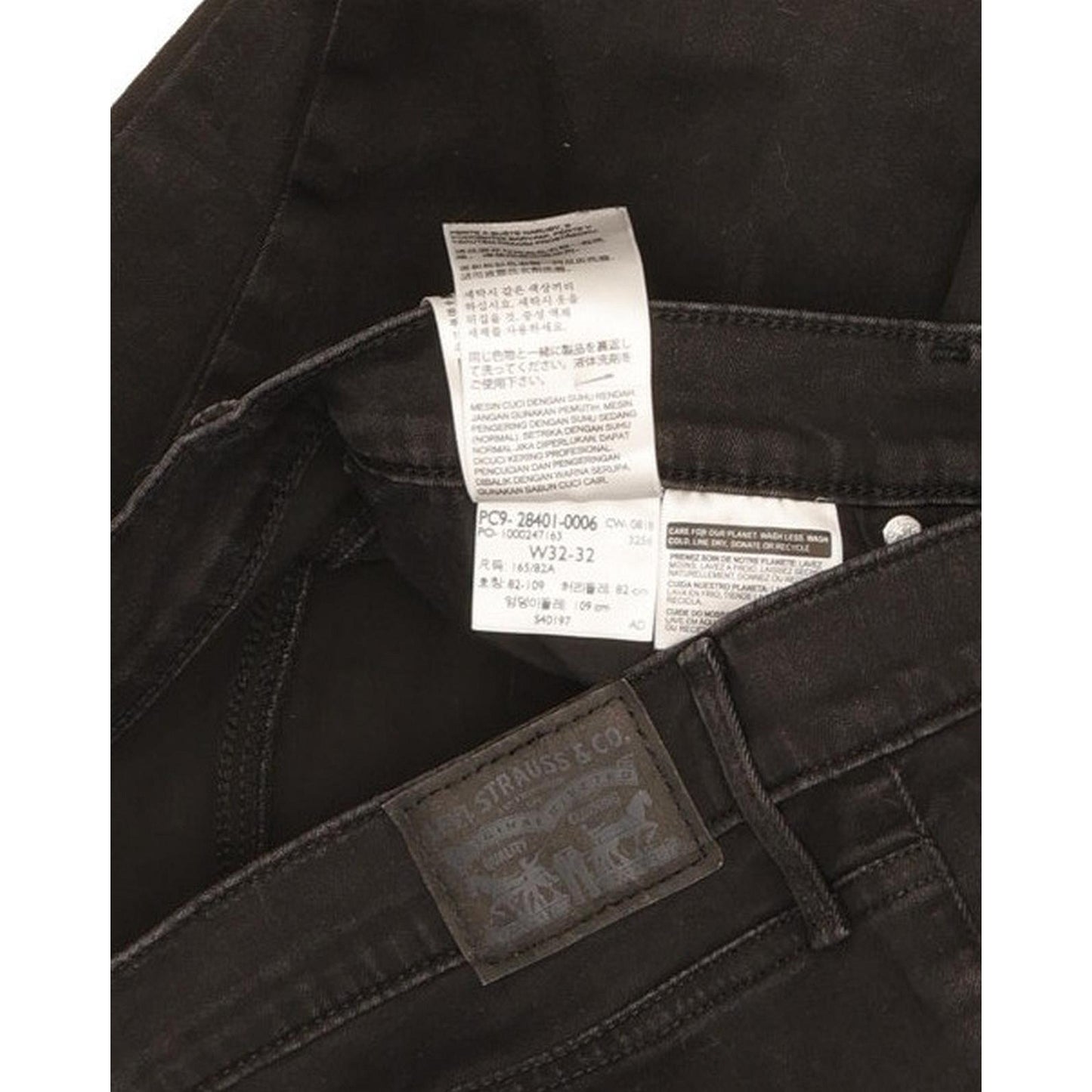 Levi's Slimming Women Black Straight Slim Stretch Jeans W32 L31