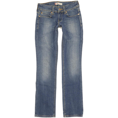 Levi's 470 Women Blue Straight Slim Stretch Jeans W27 L31