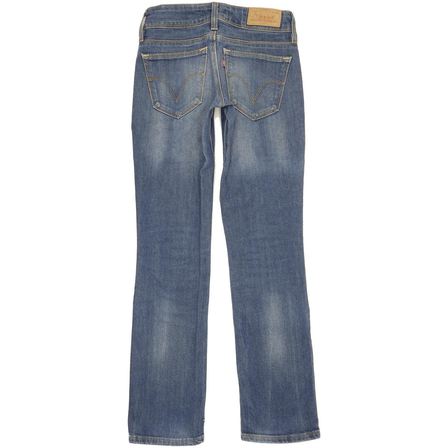 Levi's 470 Women Blue Straight Slim Stretch Jeans W27 L31