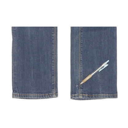Levi's 470 Women Blue Straight Slim Stretch Jeans W27 L31