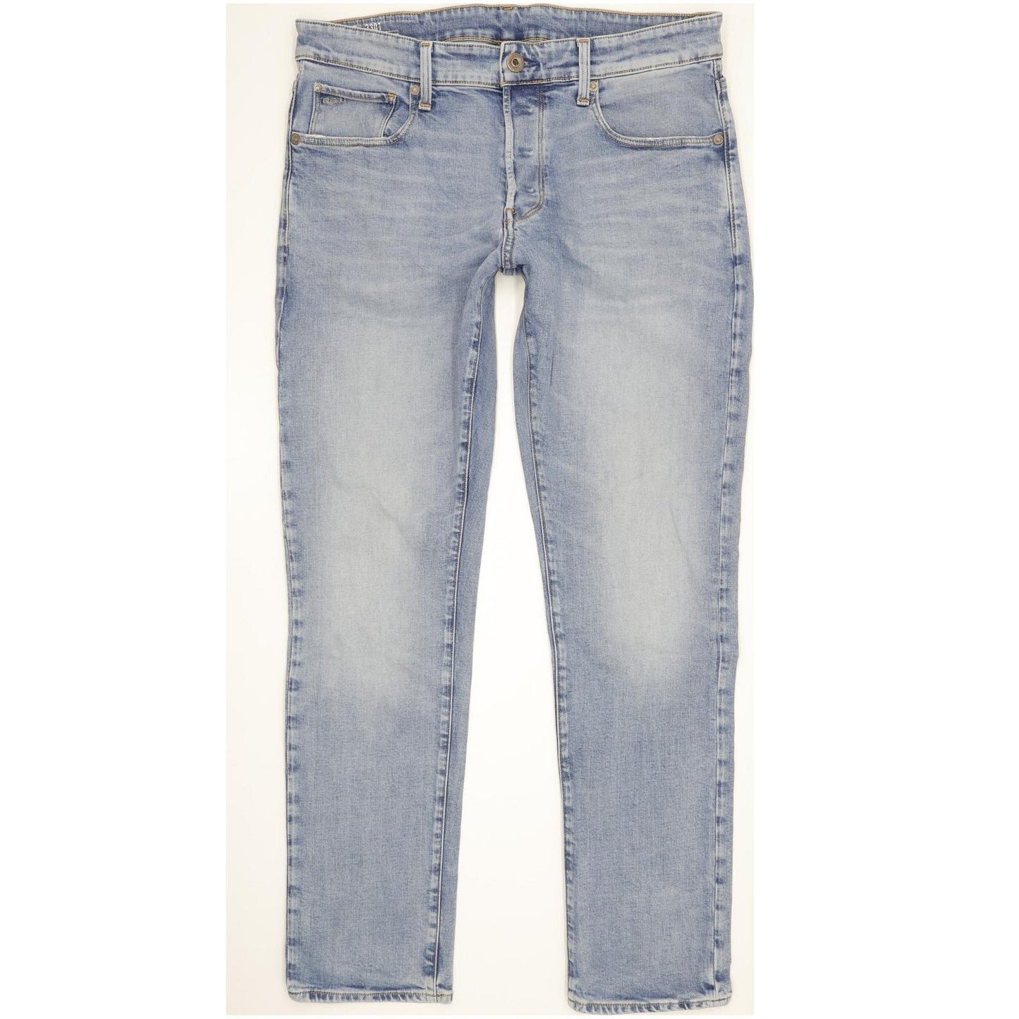 G-Star 3301 Men Blue Tapered Regular Stretch Jeans W34 L32