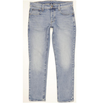 G-Star 3301 Men Blue Tapered Regular Stretch Jeans W34 L32