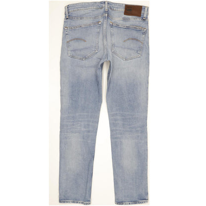 G-Star 3301 Men Blue Tapered Regular Stretch Jeans W34 L32