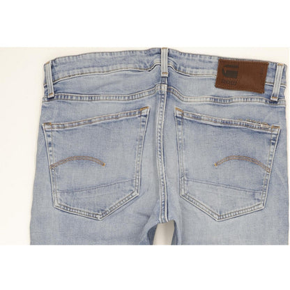 G-Star 3301 Men Blue Tapered Regular Stretch Jeans W34 L32