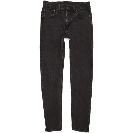 Levi's 512 Lo-Ball Men Black Tapered Slim Stretch Jeans W32 L31