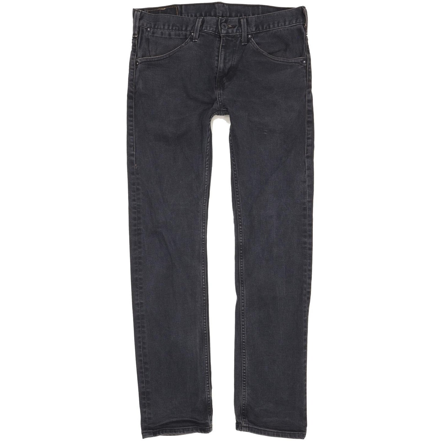 Levi's 504 Men Navy Straight Regular Stretch Jeans W30 L31