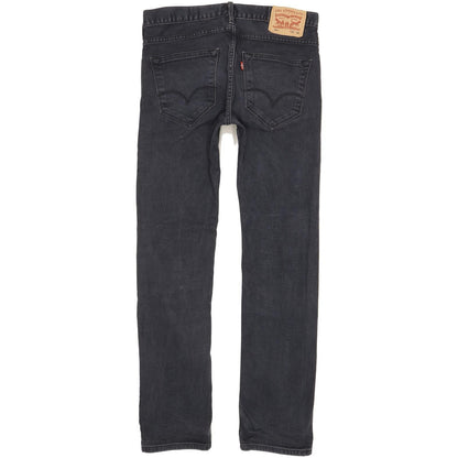 Levi's 504 Men Navy Straight Regular Stretch Jeans W30 L31