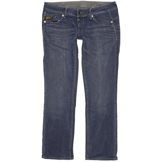 G-Star Midge Women Blue Straight Slim Stretch Jeans W31 L30