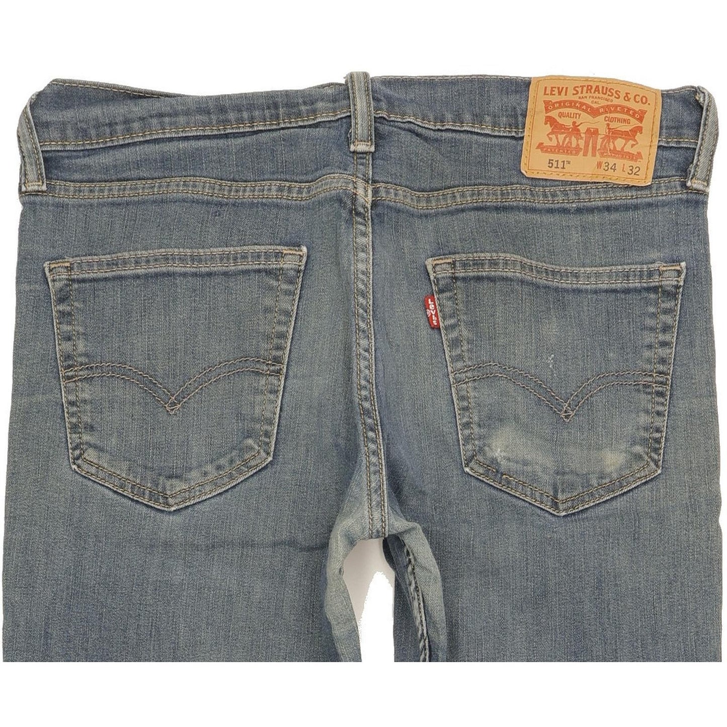 Levi's 511 Men Blue Straight Slim Jeans W34 L30
