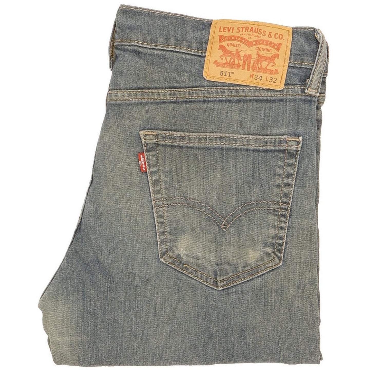 Levi's 511 Men Blue Straight Slim Jeans W34 L30