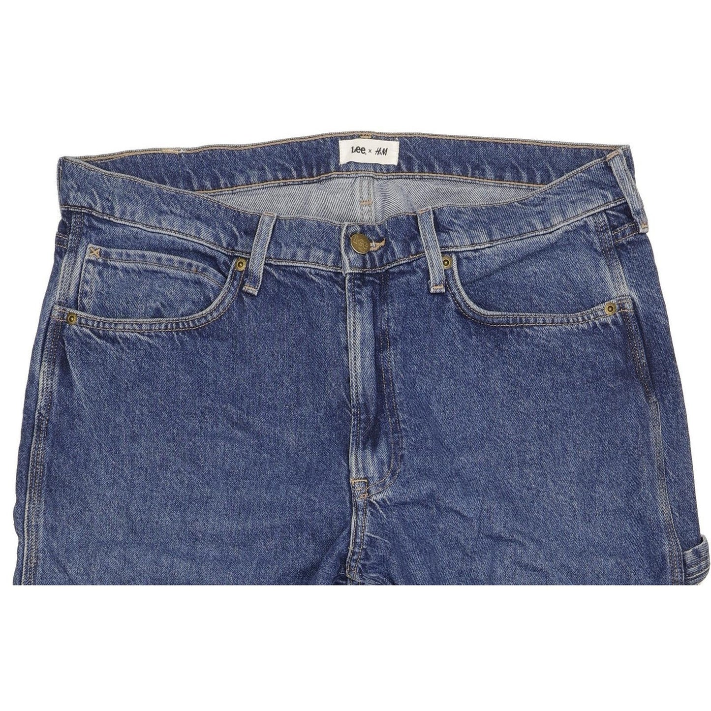 Lee Blue Tapered Regular Jeans High Waisted W34 L32