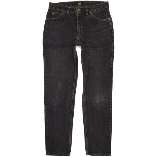 Lee Portland Men Black Tapered Regular Jeans W34 L31