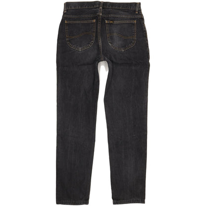 Lee Portland Men Black Tapered Regular Jeans W34 L31
