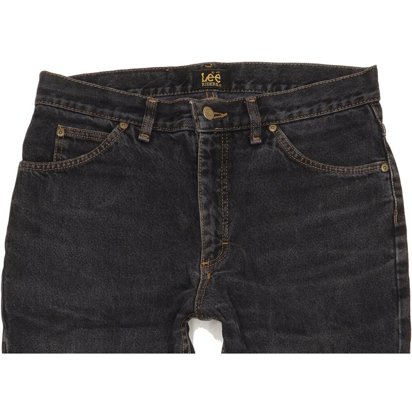 Lee Portland Men Black Tapered Regular Jeans W34 L31