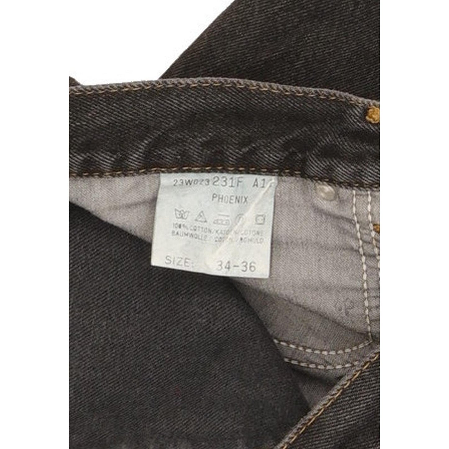 Lee Portland Men Black Tapered Regular Jeans W34 L31