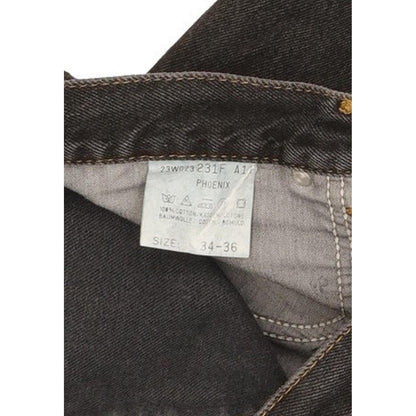 Lee Portland Men Black Tapered Regular Jeans W34 L31