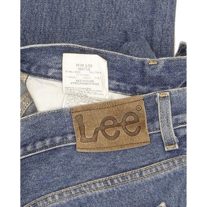 Lee Seattle Men Blue Straight Regular Jeans W36 L32