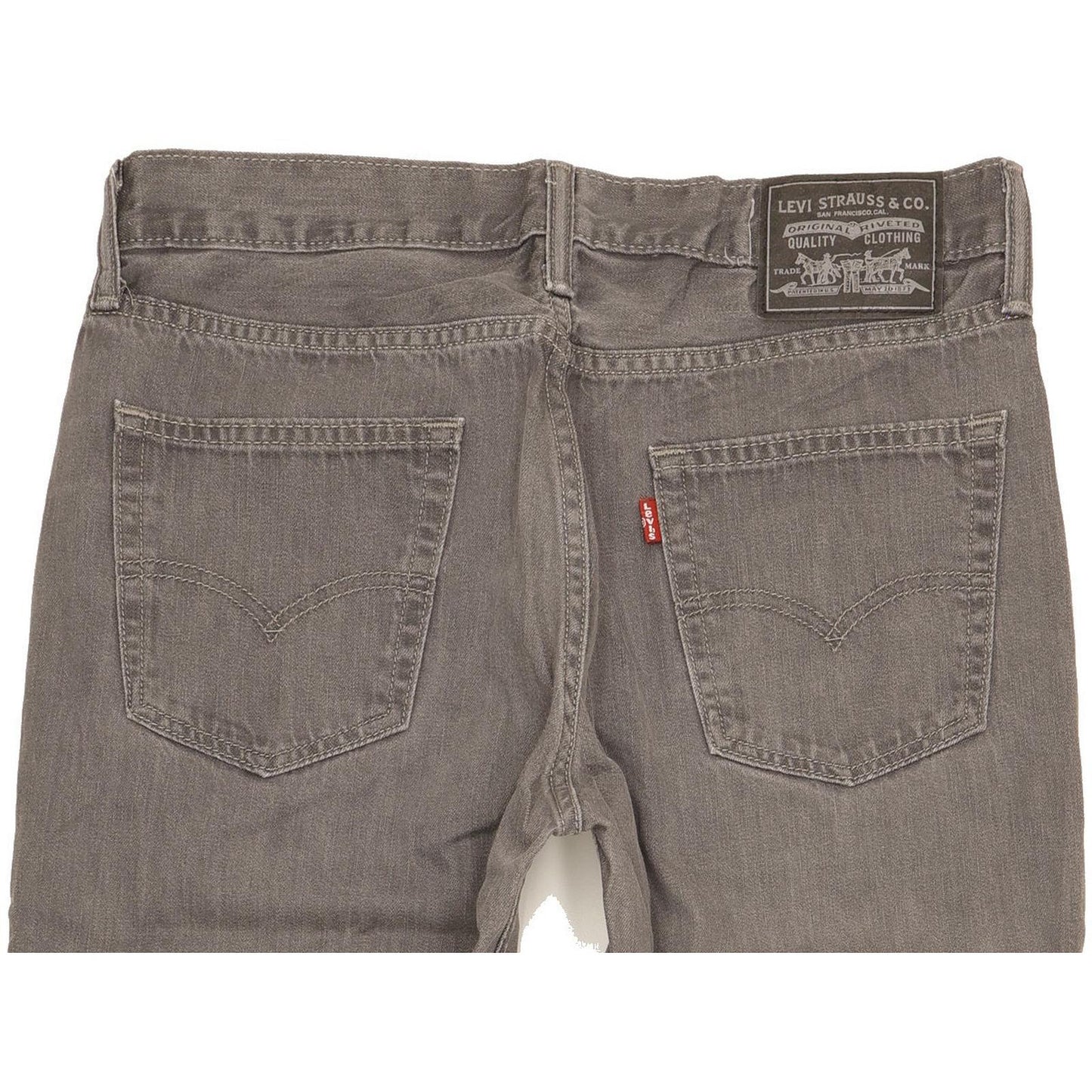 Levi's 514 Men Grey Straight Slim Jeans W33 L29