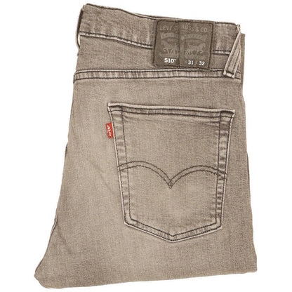 Levi's 510 Men Grey Skinny Slim Stretch Jeans W31 L28