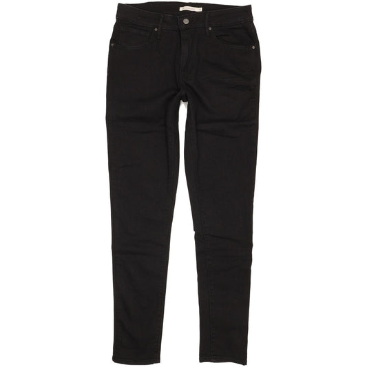 Levi's 721 Black Skinny Slim Stretch Jeans High Waisted W31 L32