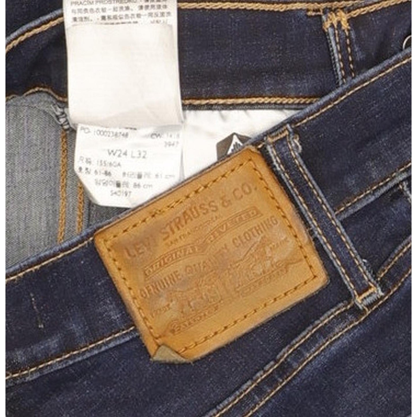 Levi's Mile Women Blue Skinny Slim Stretch Jeans W24 L32
