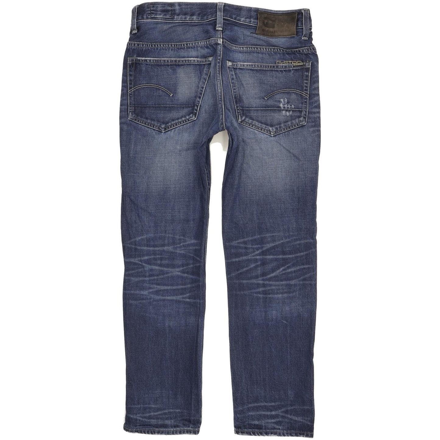 G-Star 3301 Men Blue Straight Slim Jeans W32 L28