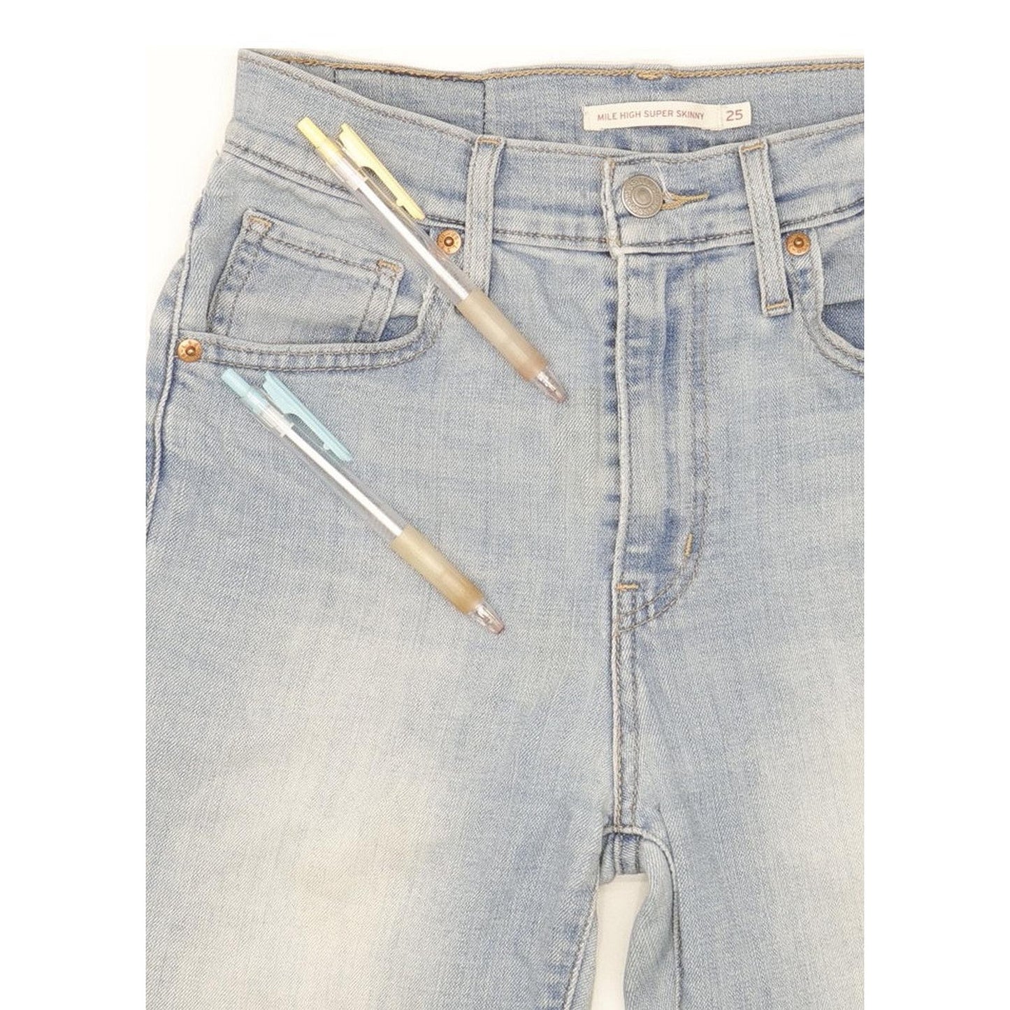 Levi's Mile Women Blue Skinny Slim Stretch Jeans W25 L30