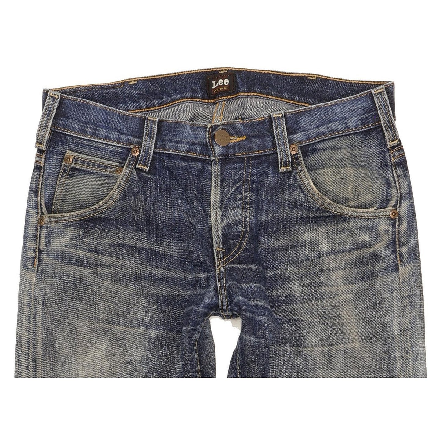 Lee Flint Men Blue Straight Slim Jeans W30 L30