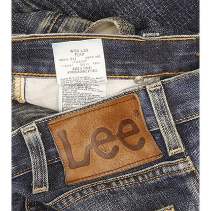 Lee Flint Men Blue Straight Slim Jeans W30 L30