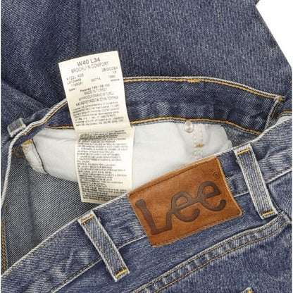 Lee Brooklyn Men Blue Straight Regular Jeans W40 L34