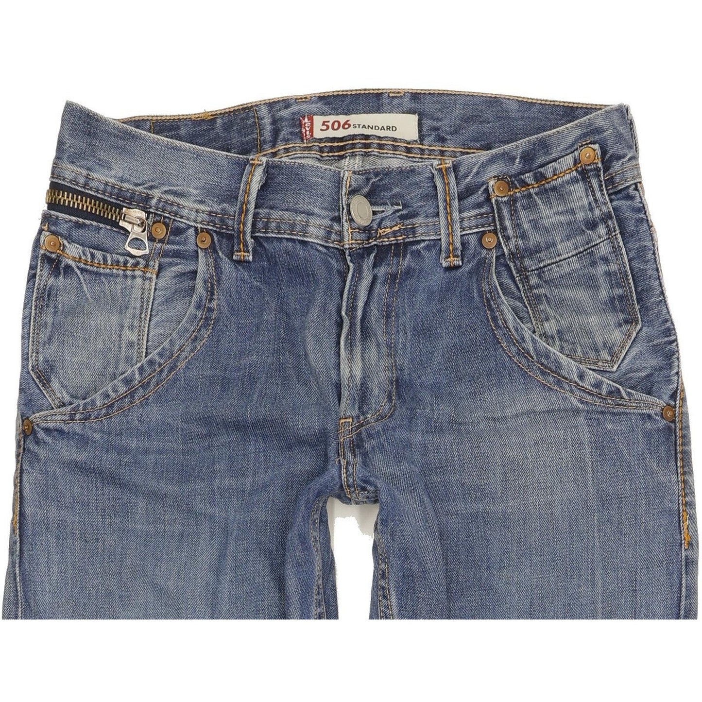 Levi's 506 Men Blue Straight Regular Jeans W30 L34