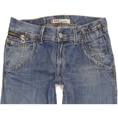Levi's 506 Men Blue Straight Regular Jeans W30 L34