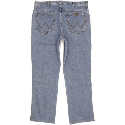 Wrangler Men Blue Straight Regular Jeans W38 L30