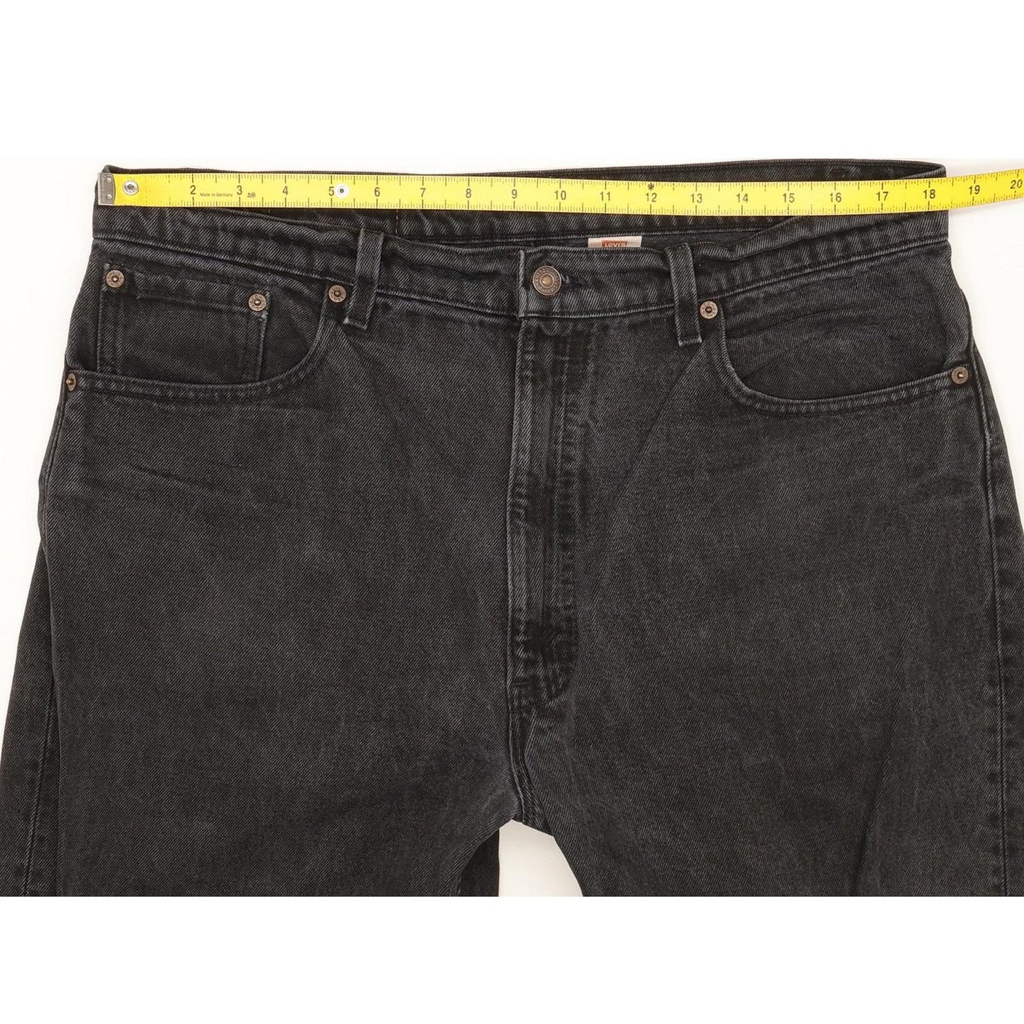 Levi's 550 Made in USA Black Tapered Relaxed Mom Jeans High Waisted W37 L32