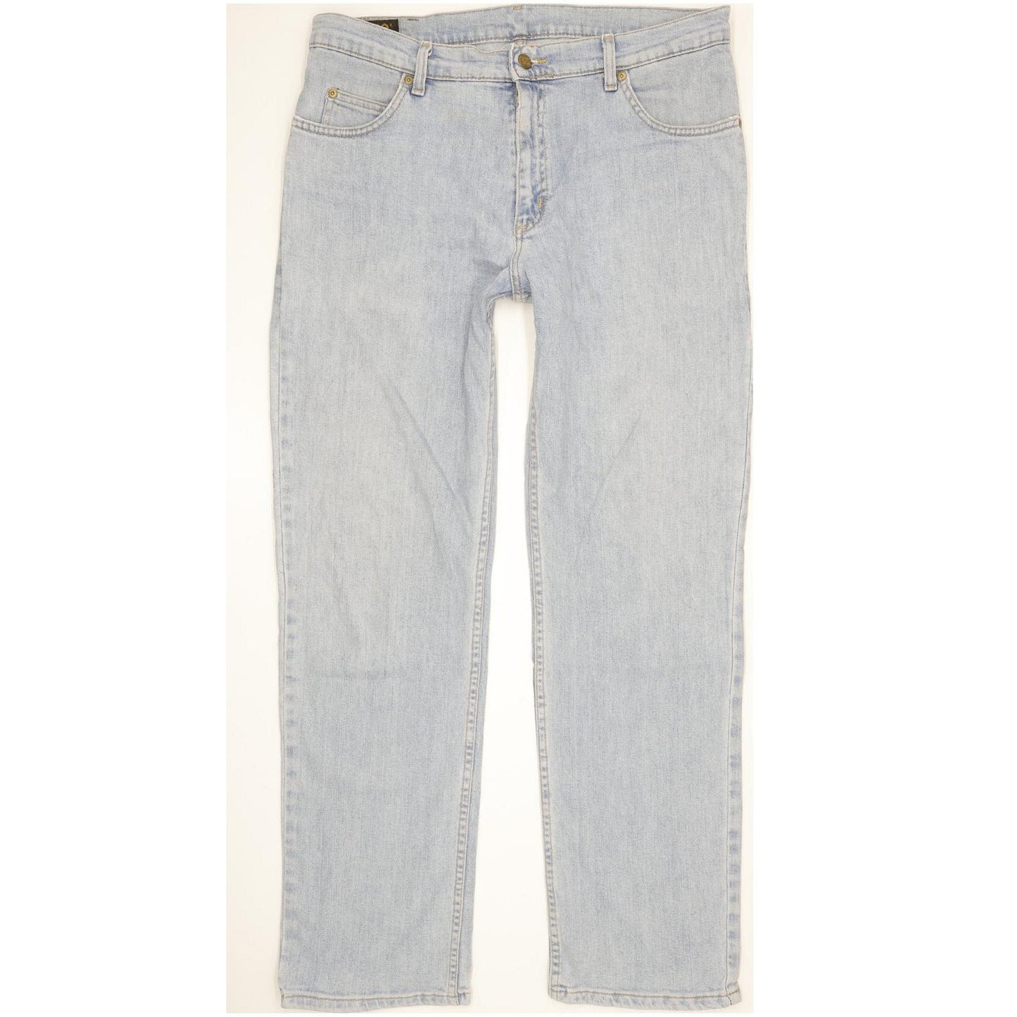 Lee Brooklyn Men Blue Straight Regular Stretch Jeans W36 L32