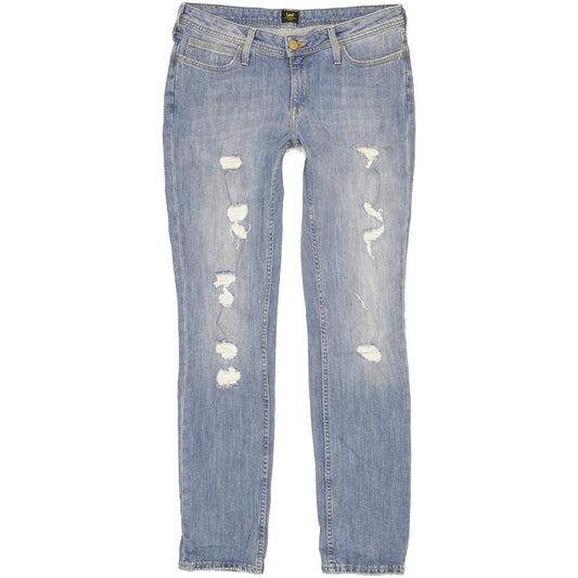 Lee Emlyn Women Blue Straight Regular Stretch Jeans W30 L32