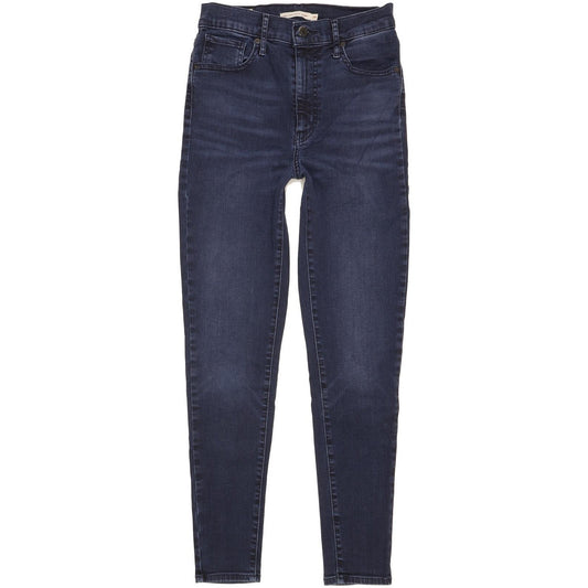 Levi's Mile Navy Skinny Slim Stretch Jeans High Waisted W28 L28
