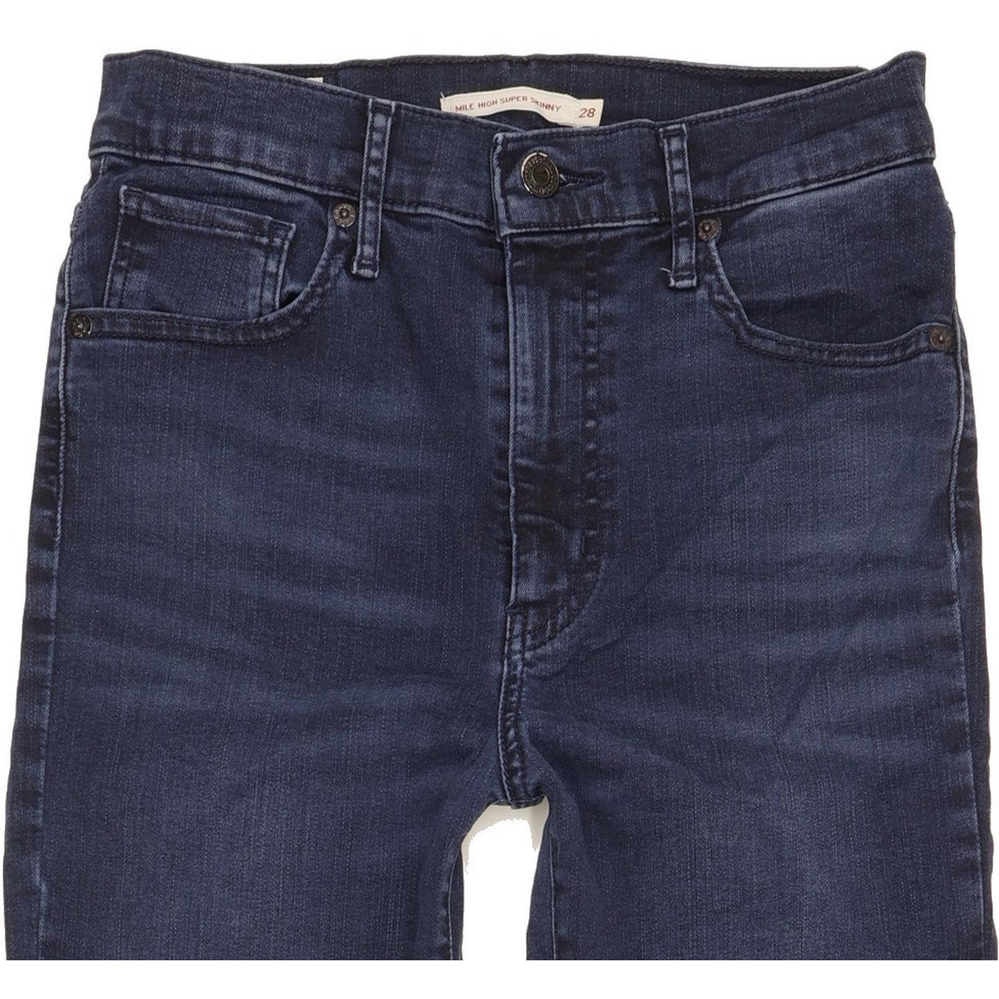 Levi's Mile Navy Skinny Slim Stretch Jeans High Waisted W28 L28