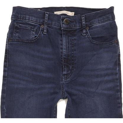 Levi's Mile Navy Skinny Slim Stretch Jeans High Waisted W28 L28
