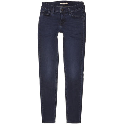 Levi's 710 Super Women Navy Skinny Slim Stretch Jeans W28 L30